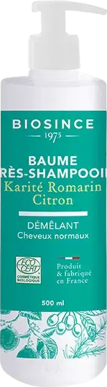 Baume après-shampoing karité romarin et citron - 500ml