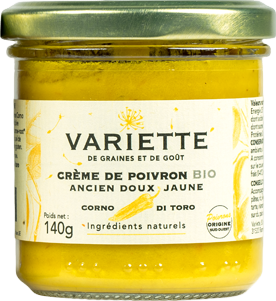 Crème de poivrons jaunes bio - 180g