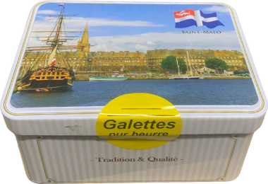 Mini boîte galettes de Saint-Malo au miel de fleurs d'oranger - 150g