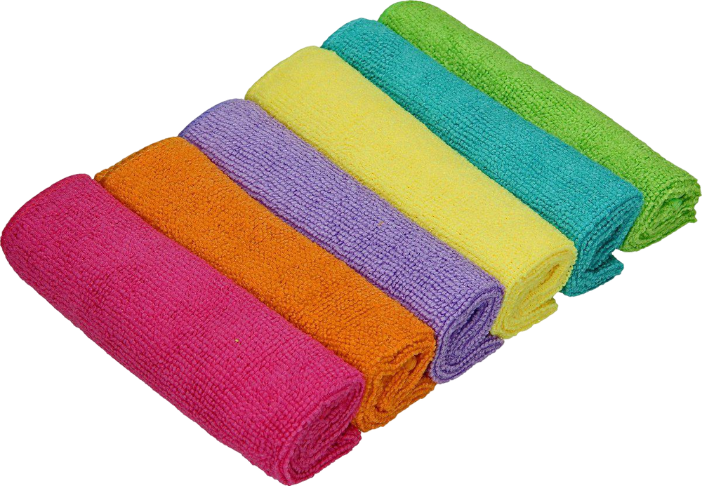 Lavettes en microfibre 32cm x 32cm - 6 unités