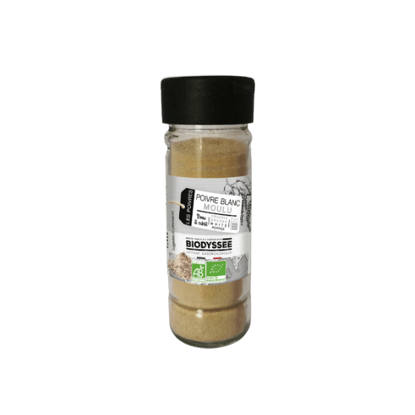 Poivre blanc moulu bio - 50g