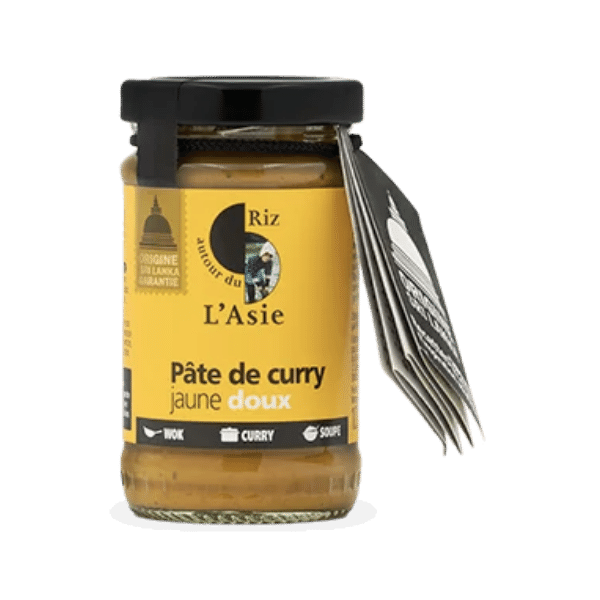 Pâte de curry jaune doux bio bio - 100g - Autour Du Riz