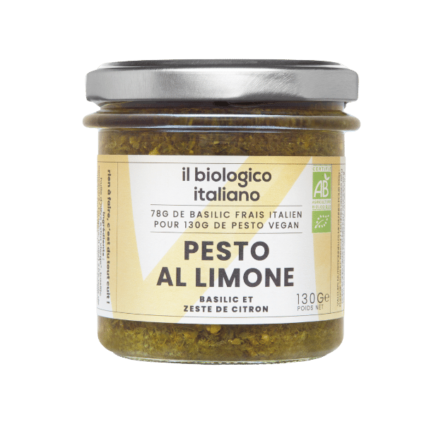 Pesto de citron bio - 135g - Il biologico Italiano