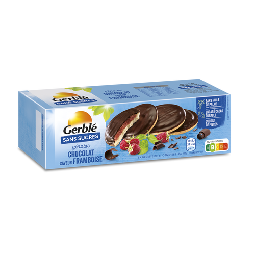 Génoise chocolat framboise - 140g