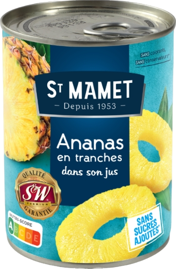 Ananas en tranches - 270g