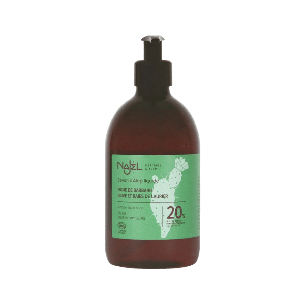 Savon d'Alep liquide à l'huile de figues de Barbarie - 500ml
