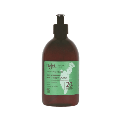 Savon d'Alep liquide à l'huile de figues de Barbarie - 500ml