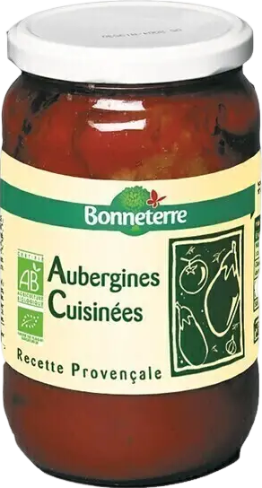 Aubergines cuisinées bio - 630g