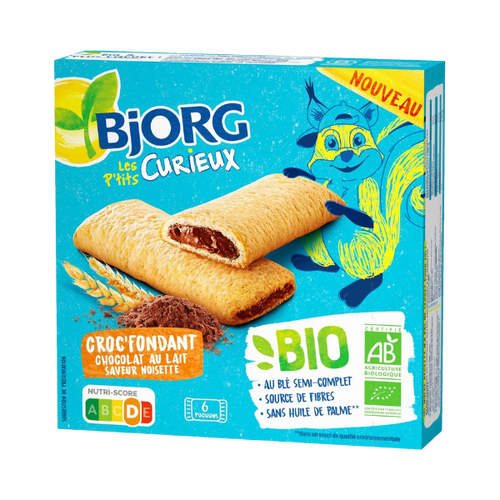 Biscuits croc fondant au chocolat au lait saveur noisette - 150g