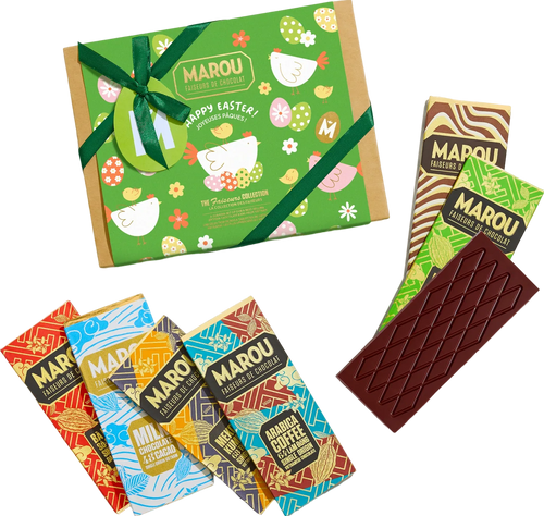 Coffret cadeau 6 mini tablettes de chocolat – édition Pâques - 144 g