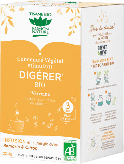 Tisane digestion à la verveine, citron et romarin bio - 18 sachets