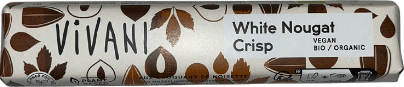 Barre chocolat blanc noisettes bio - 35g