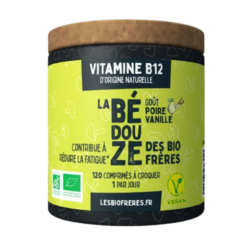 Vitamine B12 goût poire-vanille bio - 120 comprimés