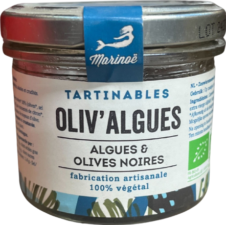 Tapenade olives noires et algues bio - 90g