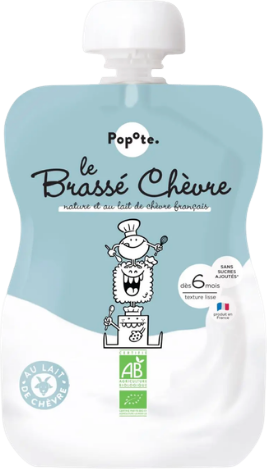 Gourde brassé chèvre nature bio - 100g