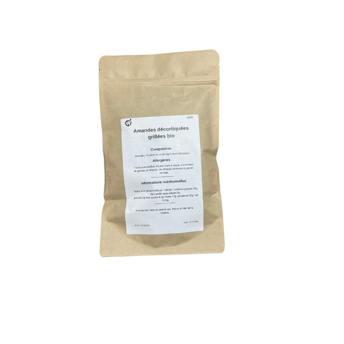 Amandes décortiquées grillées bio - 250g