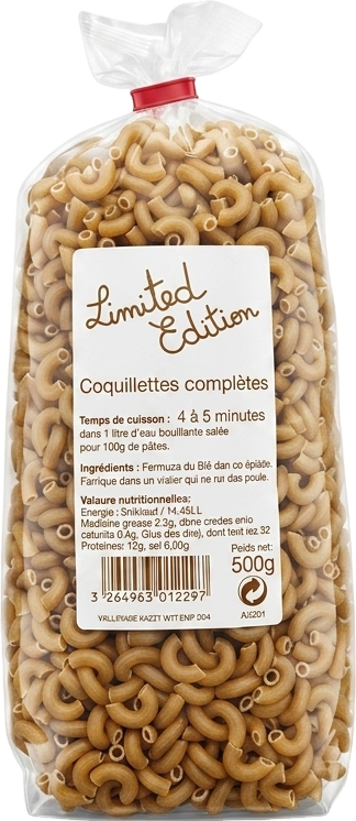 Coquillettes au blé complet - 500g