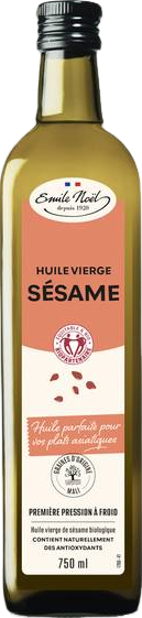 Huile de sésame bio - 75cl