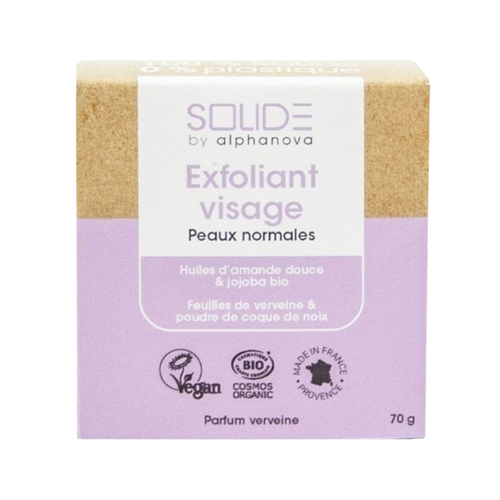 Exfoliant visage pour peaux normales bio - 75g