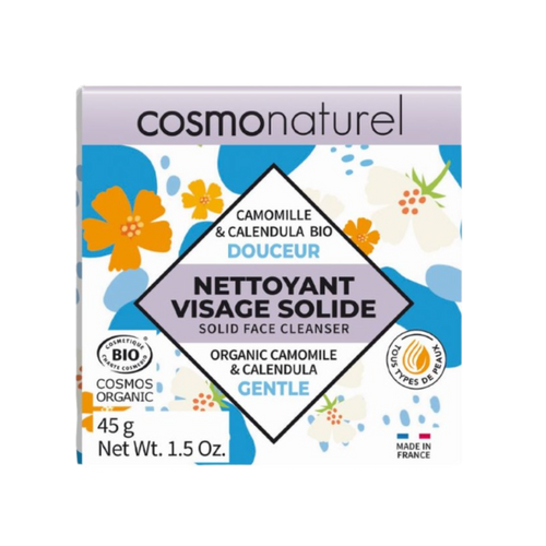 Nettoyant visage solide douceur camomille et calendula bio - 45g