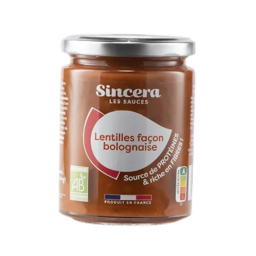 Sauce bolognaise veggie de lentilles - 280g