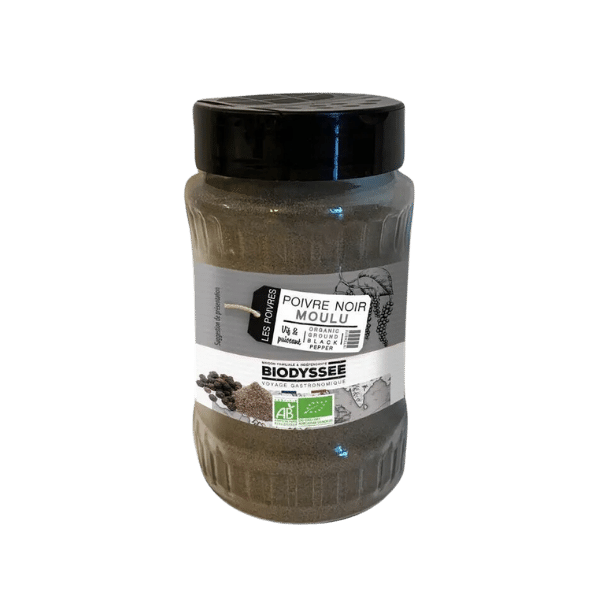 Poivre noir moulu bio - 140g