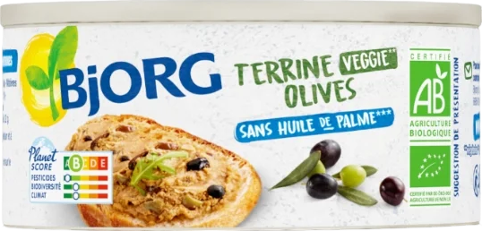 Terrine végétale aux olives bio - 125g
