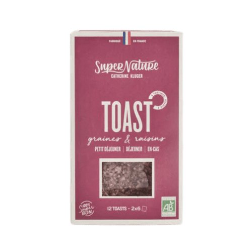 Toast graines & raisins bio - 204g