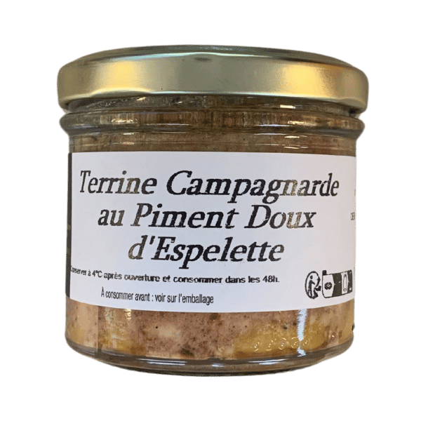 Terrine de campagne au piment doux d'Espelette - 90g