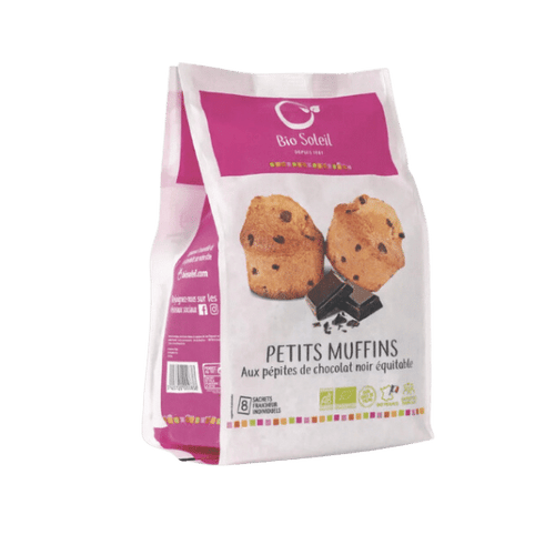 Muffins aux pépites de chocolat bio - 224g