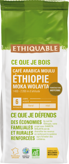 Café moulu Ethiopi bio - 250g