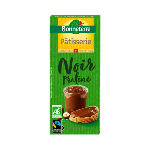 Chocolat Noir Praliné Pâtisserie bio - 180g