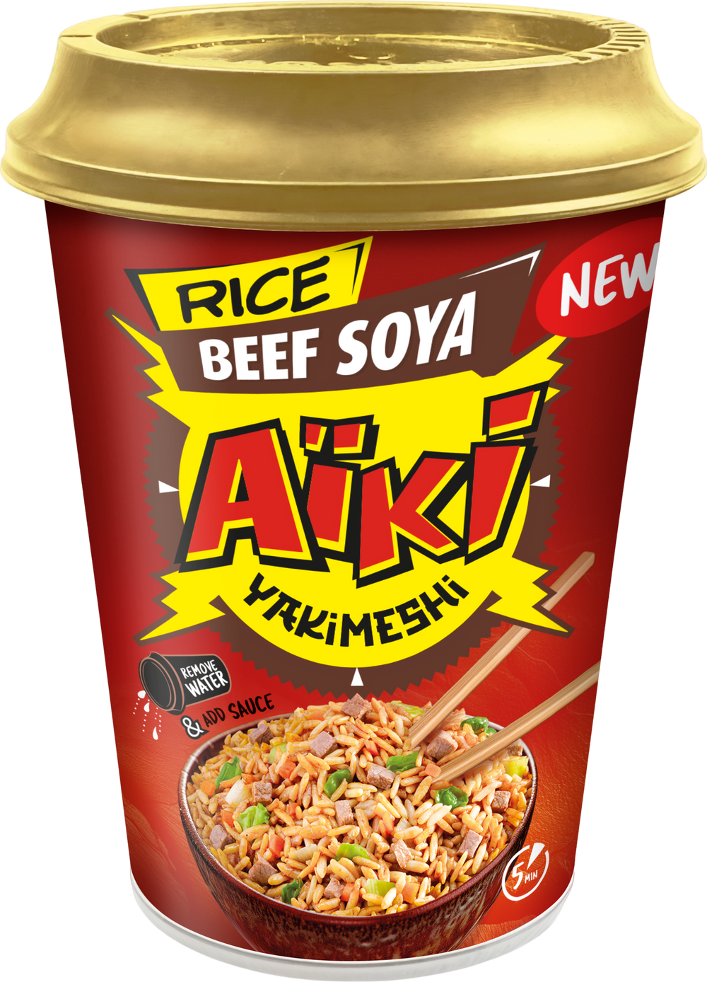 Riz instantané boeuf et soja - 84g