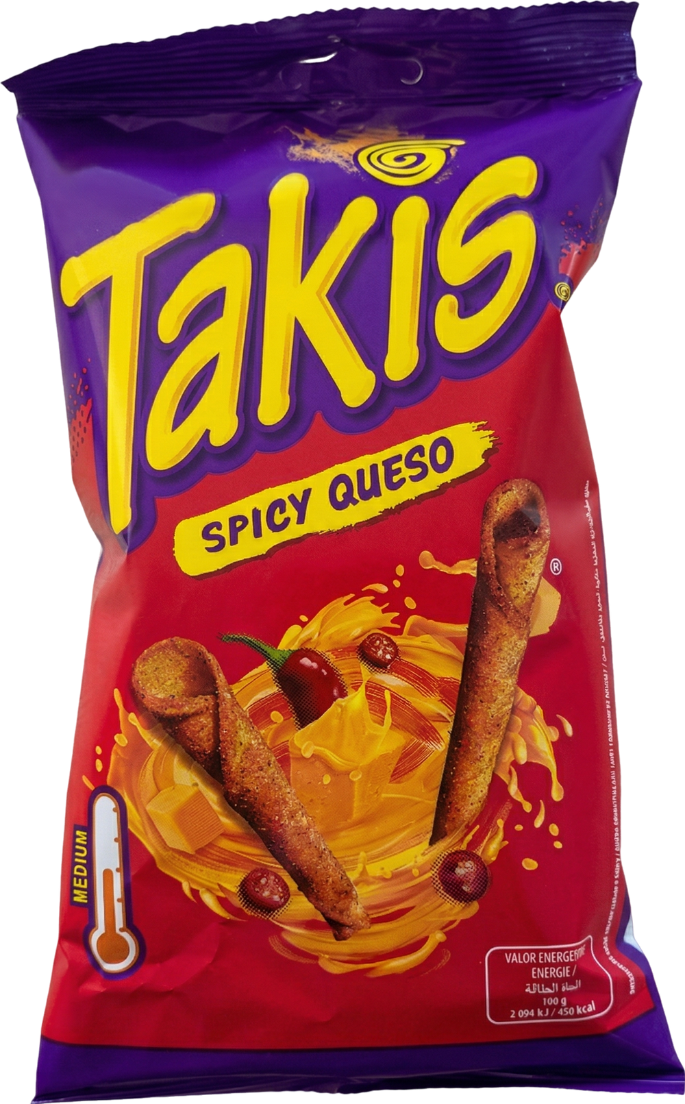 Chips de maïs saveur fromage et piment - 90g