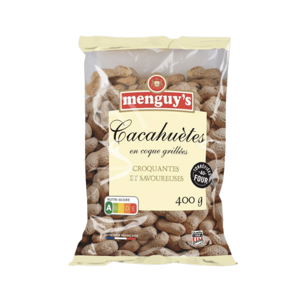 Cacahuètes en coque grillées - 400g - Menguy's