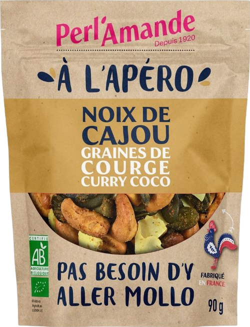 Noix de cajou courge curry coco bio - 90g