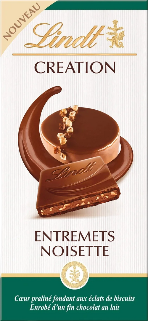 Tablette de chocolat lait entremets noisette - 150g