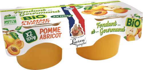 Purée de pommes et abricots bio - 100g