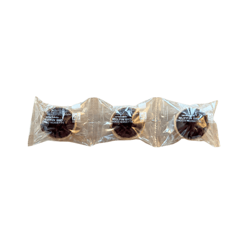 3 mini-muffins chocolat noisette bio - 3x50g