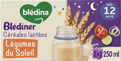 Céréales lactées aux légumes du soleil - 2x250ml