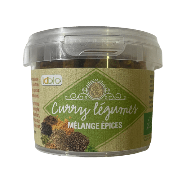 Curry en poudre pour légumes bio - 40g - Id Bio