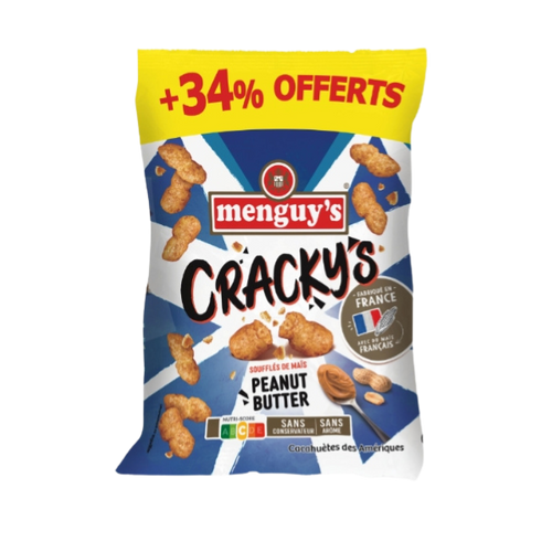 Cracky's soufflés de maïs au peanut butter - 240g