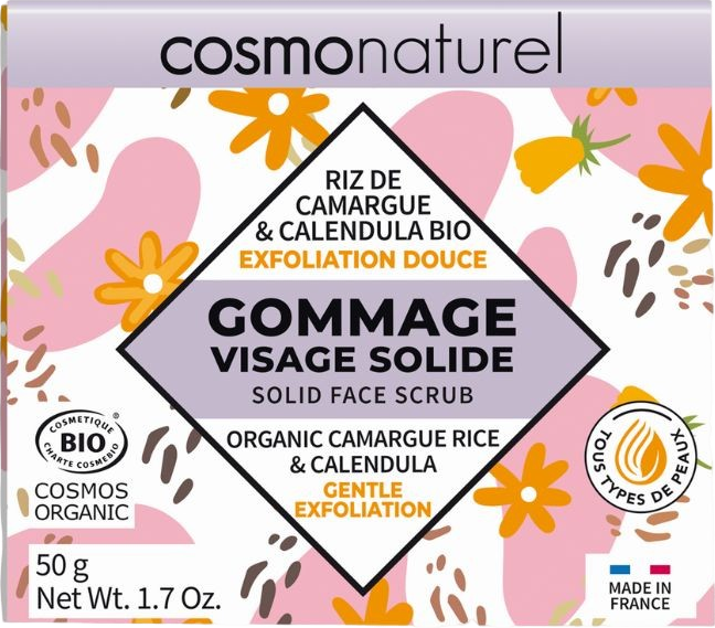 Gommage visage solide exfoliant bio - 50g