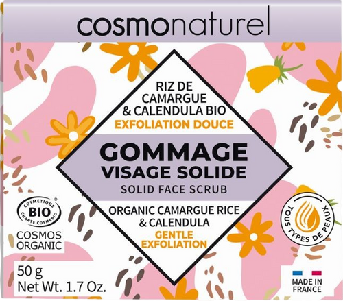 Gommage visage solide exfoliant bio - 50g