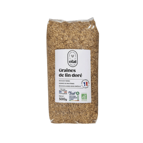 Graines de lin doré bio - 500g