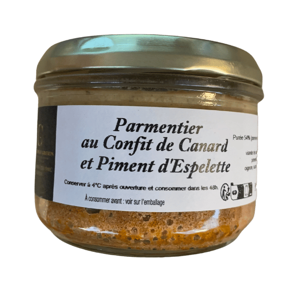 Parmentier au confit de canard et piment d'espelette - 190g