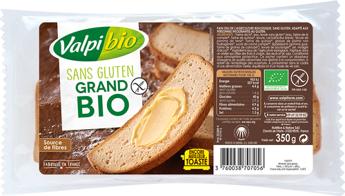 Pain sans gluten grand bio - 350g