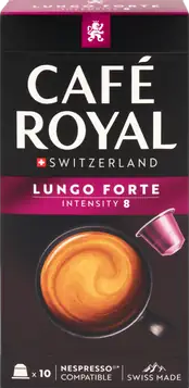 Café lungo forte intensité 8 - 10 capsules compatibles Nespresso