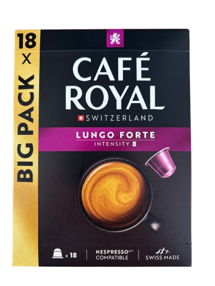 Capsules compatible Nespresso Alu Lungo Forte x18 - 99g