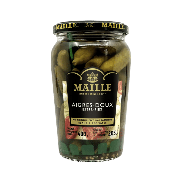 Cornichons aigres doux extra fins - 205g - Maille